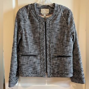 Banana Republic Distressed Tweed Jacket